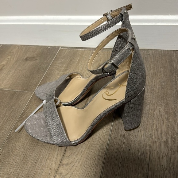 NEW! Sam Edelman Silver Jute Yaro Block Heel Sandal - Size 8 - Picture 7 of 15